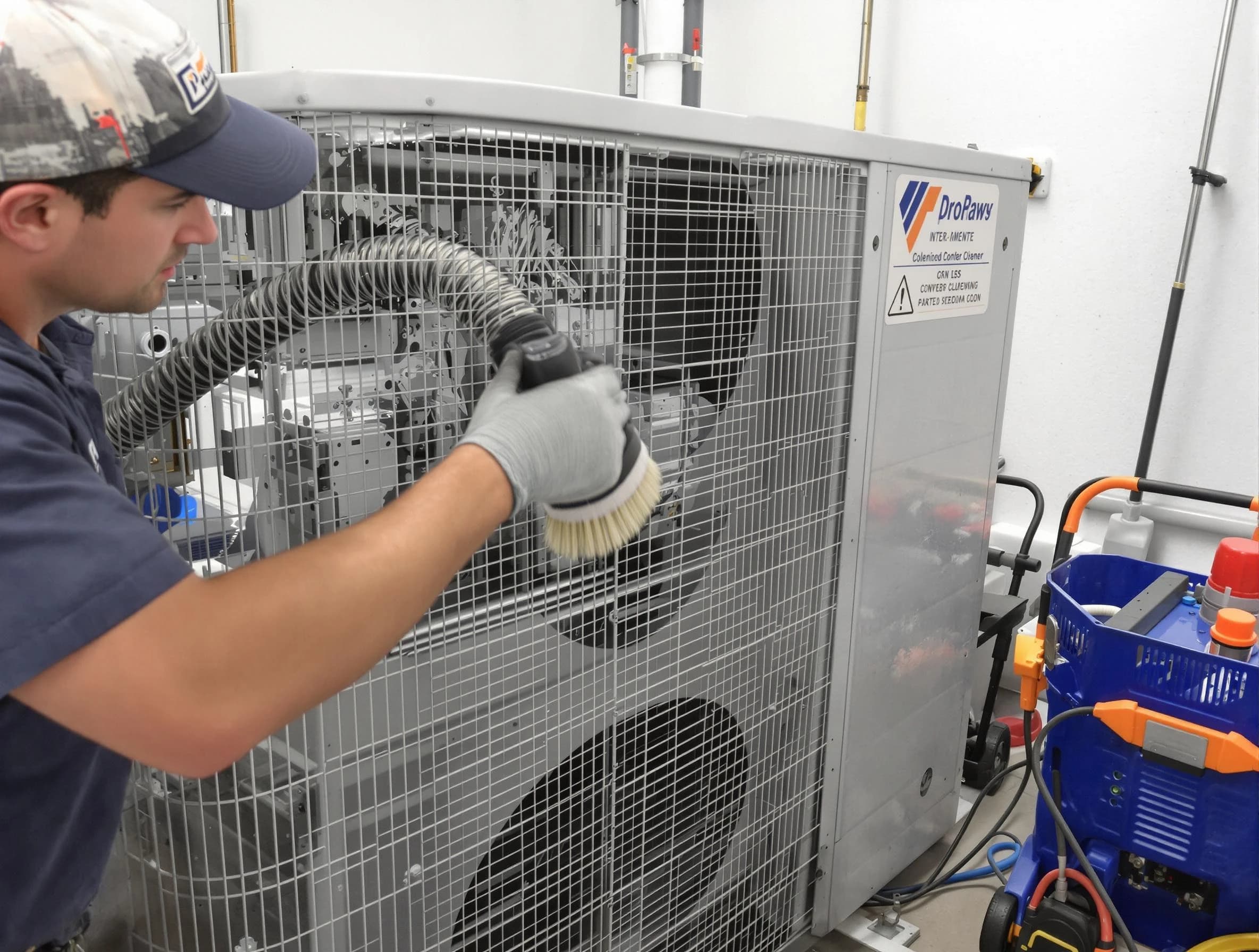 Queen Creek Air Duct Cleaning specialist performing precision AC coil cleaning for improved system performance in Queen Creek