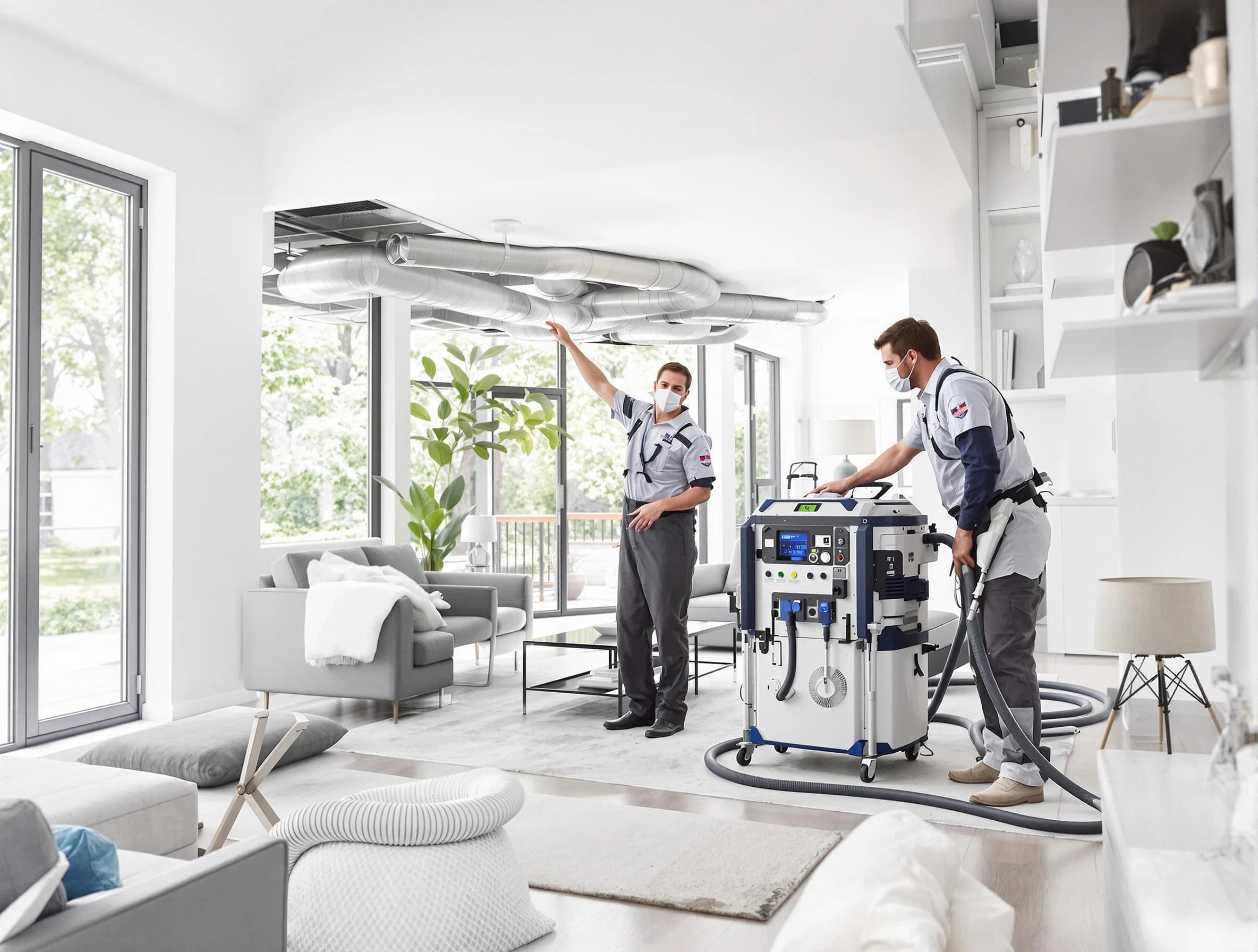 Queen Creek Air Duct Cleaning professional conducting pure air duct cleaning with state-of-the-art equipment in Queen Creek
