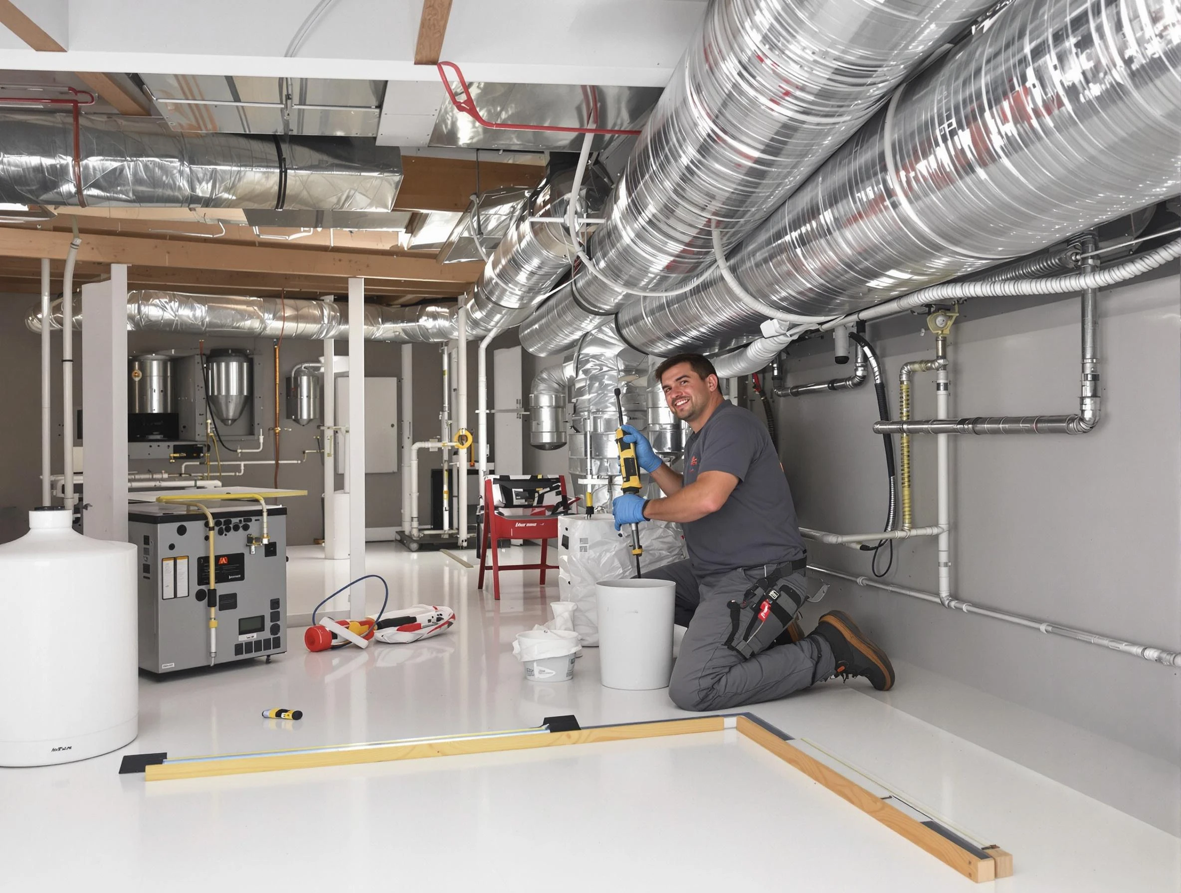 Professional duct sealing service by Queen Creek Air Duct Cleaning in Queen Creek