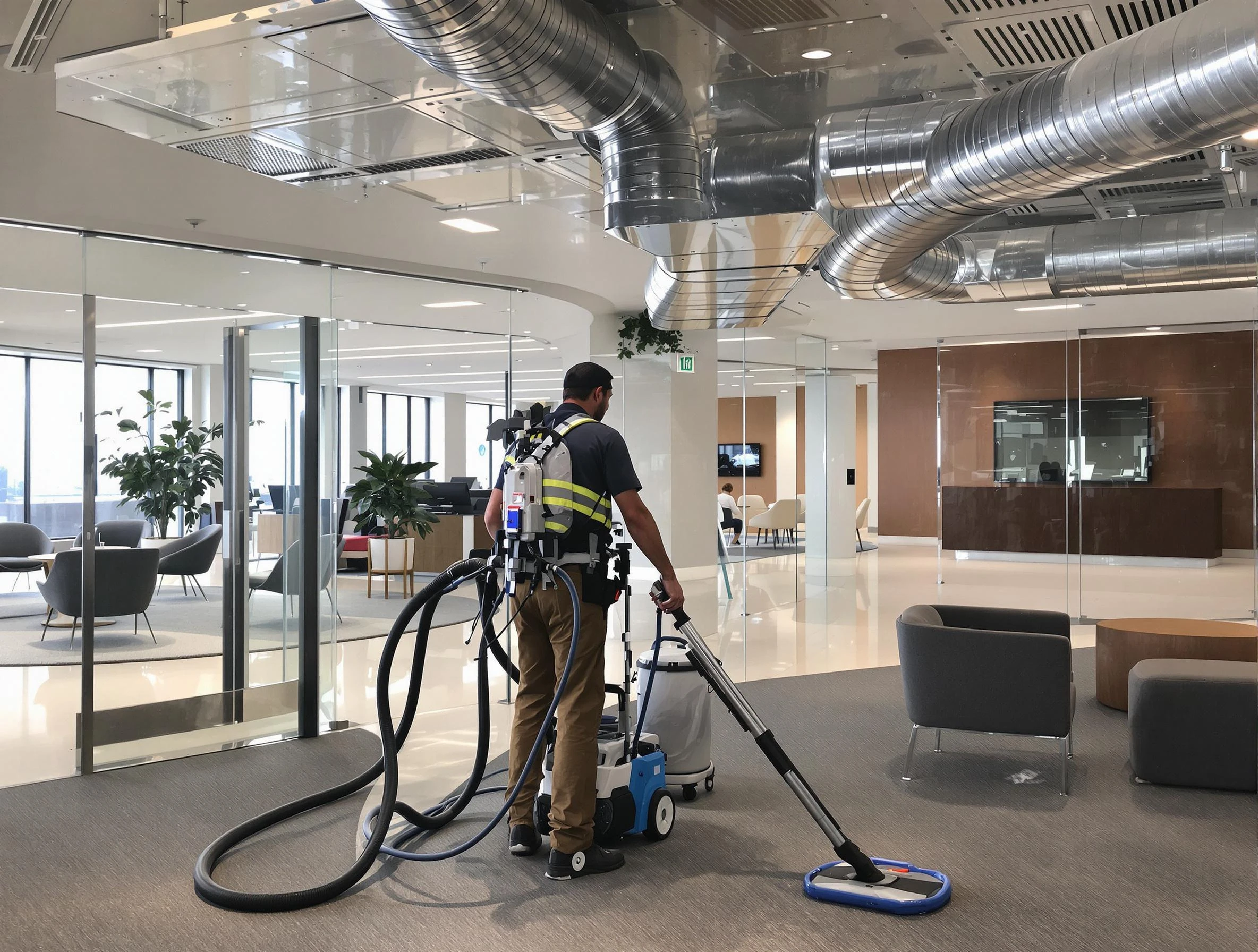 Commercial duct cleaning service by Queen Creek Air Duct Cleaning in Queen Creek